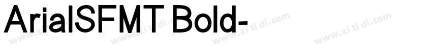 ArialSFMT Bold字体转换